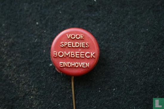 Voor speldjes Bombeeck Eindhoven [goud op rood]