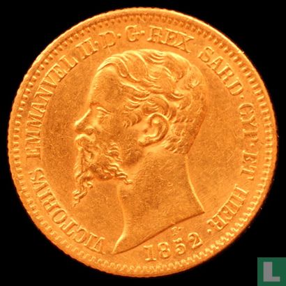 Sardaigne 20 lire 1852 (P) - Image 1