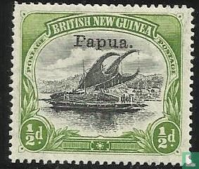 Lakatoi - surcharge Papua 