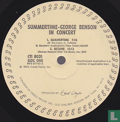 Summertime George Benson In Concert  - Image 3