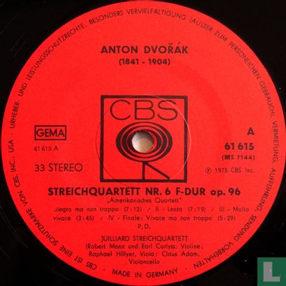 Anton Dvorák: Streichquartett Nr.6 / Friedrich Smetana: Streichquartett Nr.1 - Image 3