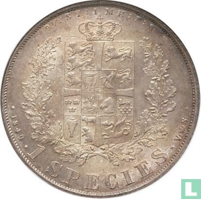 Denemarken 1 speciedaler 1849 - Afbeelding 1