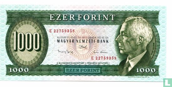 Hungary 1,000 Forint 1993 - Image 1