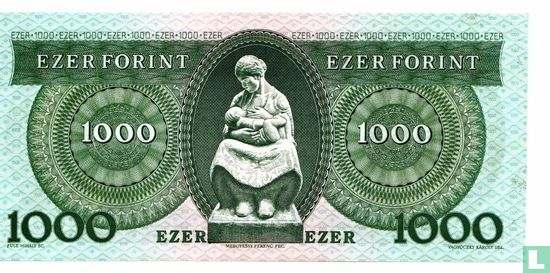 Hongarije 1.000 Forint 1993 - Afbeelding 2