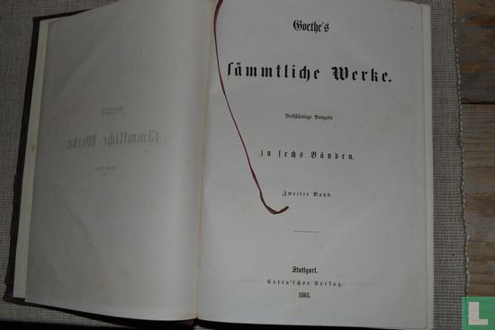 Goethe's sämmtliche Werke: Zweiter Band - Image 2