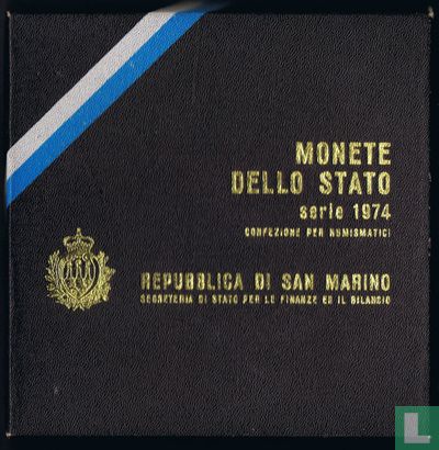 San Marino jaarset 1974 - Afbeelding 1