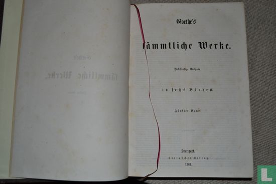 Goethe's sämmtliche Werke: Fünfter Band - Image 2