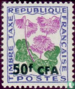 Flowers, with overprint