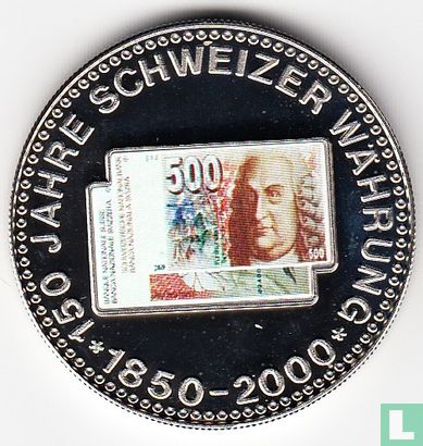 Zwitserland 500 francs "150 jaar Zwitserse Munt" - Afbeelding 1