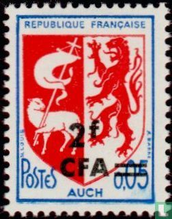 Coat of arms of Auch, with overprint