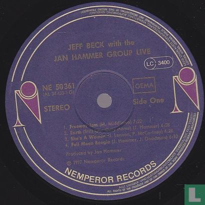 Jeff Beck with the Jan Hammer Group Live  - Afbeelding 3