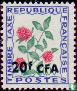 Flowers, with overprint
