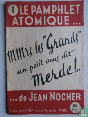 Le pamphlet atomique de Jean NOCHER 1 - Afbeelding 1
