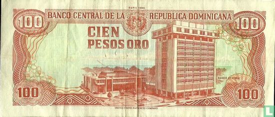 Dominicaanse Republiek 100 Pesos Oro 1990 - Afbeelding 2