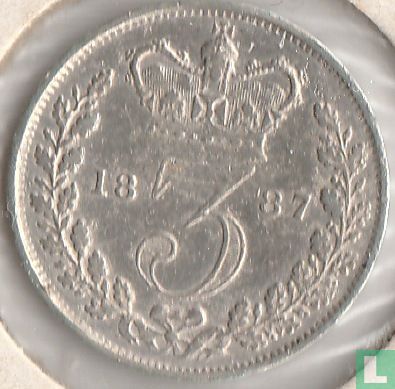 United Kingdom 3 pence 1887 (type 1) - Image 1