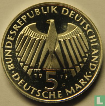 Duitsland 5 mark 1973 (PROOF) "125th anniversary Frankfurt National Assembly" - Afbeelding 1