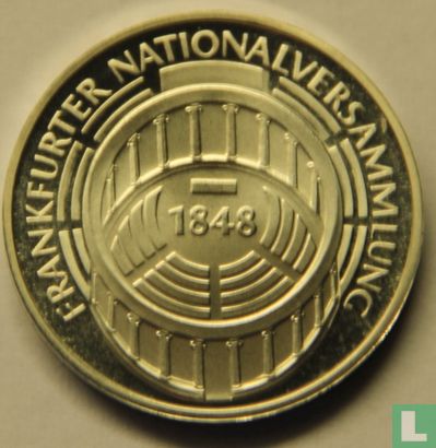 Allemagne 5 mark 1973 (BE) "125th anniversary Frankfurt National Assembly" - Image 2