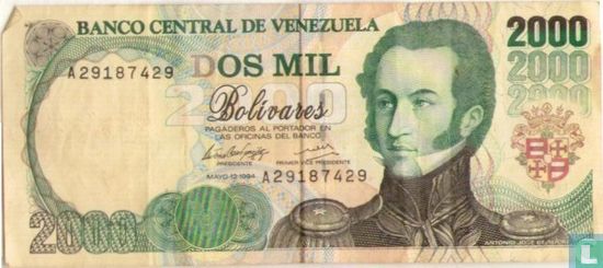 Venezuela 2.000 Bolívares  - Afbeelding 1