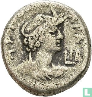 Nero 54-68, AR tetradrachm (trillion) Alexandria, beaten 65-66 - Image 1
