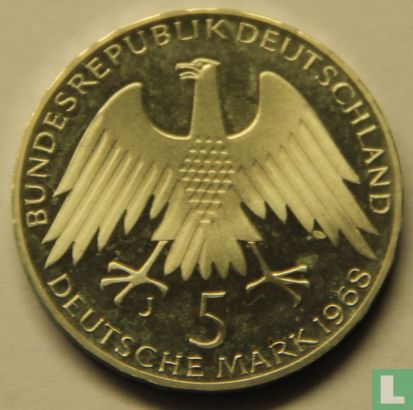Deutschland 5 Mark 1968 (PP) "150th anniversary Birth of Friedrich Wilhelm Raiffeisen" - Bild 1