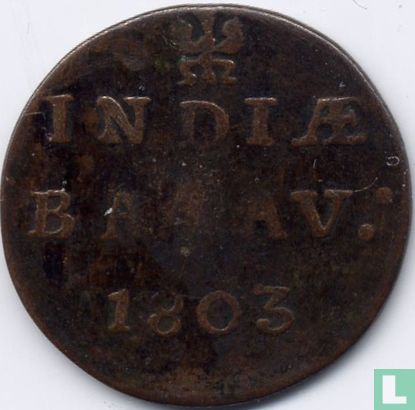 Dutch East Indies 1 duit 1803 (Overijssel) - Image 1