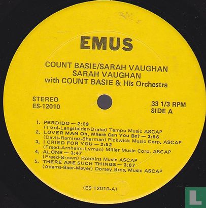 Count Basie Sarah Vaughan  - Image 3