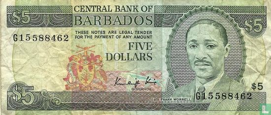 Barbade 5 $ - Image 1