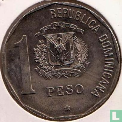 Dominikanische Republik 1 Peso 1989 "500th anniversary Discovery and evangelization of America" - Bild 2
