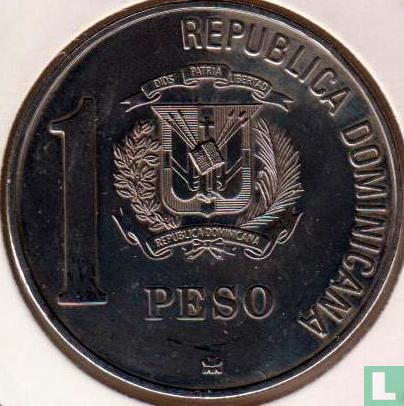 Dominikanische Republik 1 Peso 1988 "500th anniversary Discovery and evangelization of America" - Bild 2