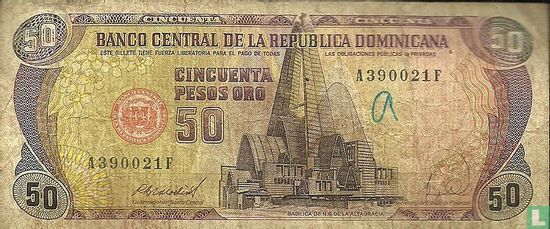 Dominikanische Republik 50 Pesos Oro 1988 - Bild 1
