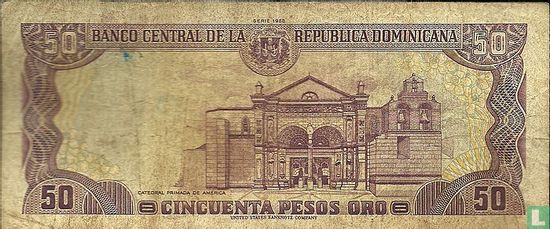 Dominikanische Republik 50 Pesos Oro 1988 - Bild 2