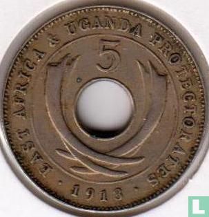 Afrique de l'Est 5 cents 1913 - Image 1