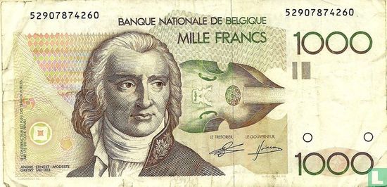 Belgique 1000 Francs ND - Image 1