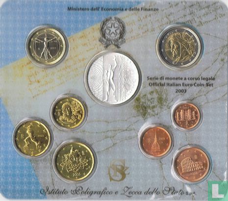 Italië jaarset 2003 (met 5 euro munt) - Afbeelding 1