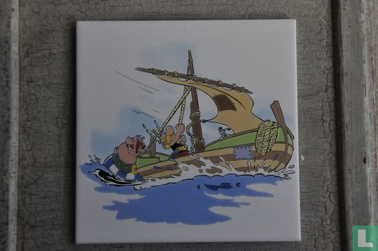 Asterix, Obelix en Idefix in zwembad