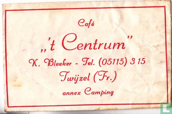 Café " 't Centrum"   - Image 1