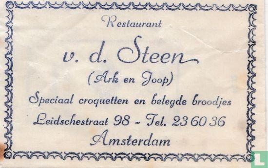 Restaurant v.d. Steen - Afbeelding 1