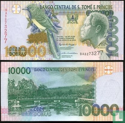 St Tome and Principe 10.000 dobras 1996 UNC