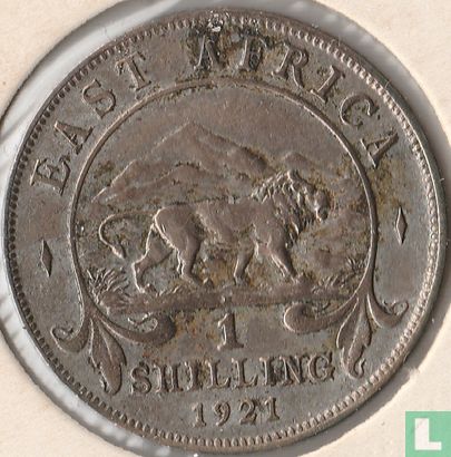 Afrique de l'Est 1 shilling 1921 (H) - Image 1