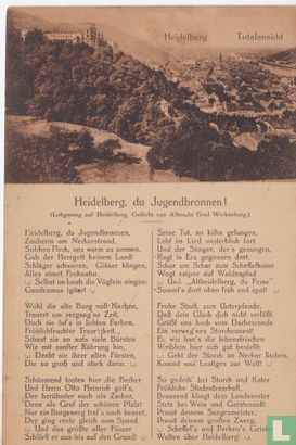 Heidelberg du Jugendbronnen Lobgesang Gedicht von Graf Wickenburg - Afbeelding 1