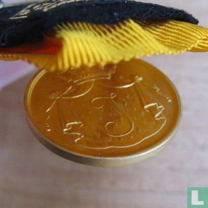 Nederland Medaille voor 36 jaar eerlijke en trouwe dienst (goud, Juliana) - Bild 2