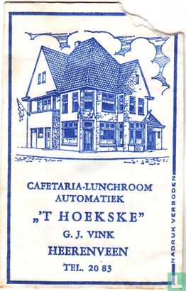 Cafetaria Lunchroom Automatiek " 't Hoekske" - Image 1