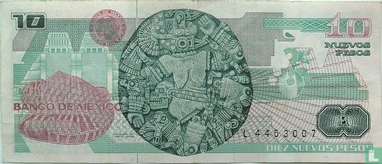 Mexico 10 Nuevos Pesos - Afbeelding 2