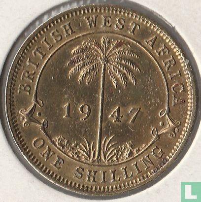 Afrique de l'Ouest britannique 1 shilling 1947 (H) - Image 1