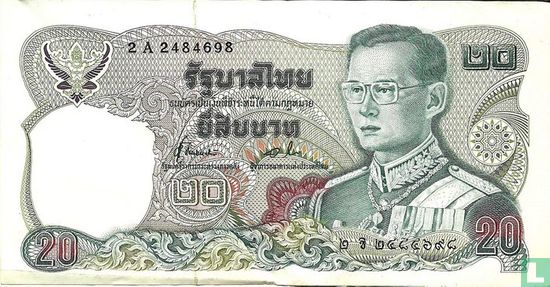 Thaïlande 20 Baht 1981 (P88a15) - Image 1
