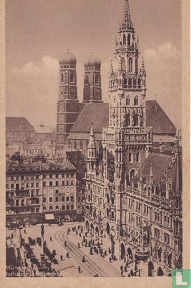 München, Rathaus mit Frauenkirche - Afbeelding 1