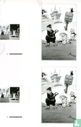 Lijnfilm uit drukkerij met afbeelding Tom Poes & Heer Bommel van Niemeijer kleurplaat - Image 1