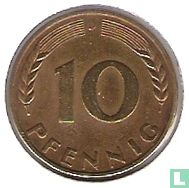 Germany 10 pfennig 1950 (D) - Image 2