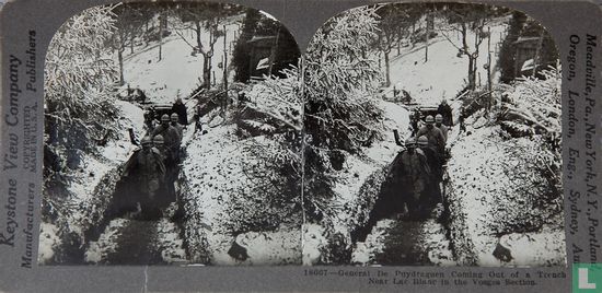 Gen. Duydraguen coming out of a trench near Le Blanc in The Gosges section - Image 1