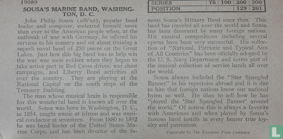 Sousa's Marine Band, Washington DC - Afbeelding 3